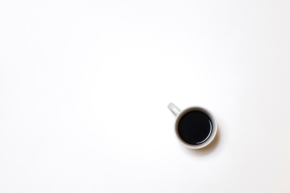 Minimalism - Coffee on desk