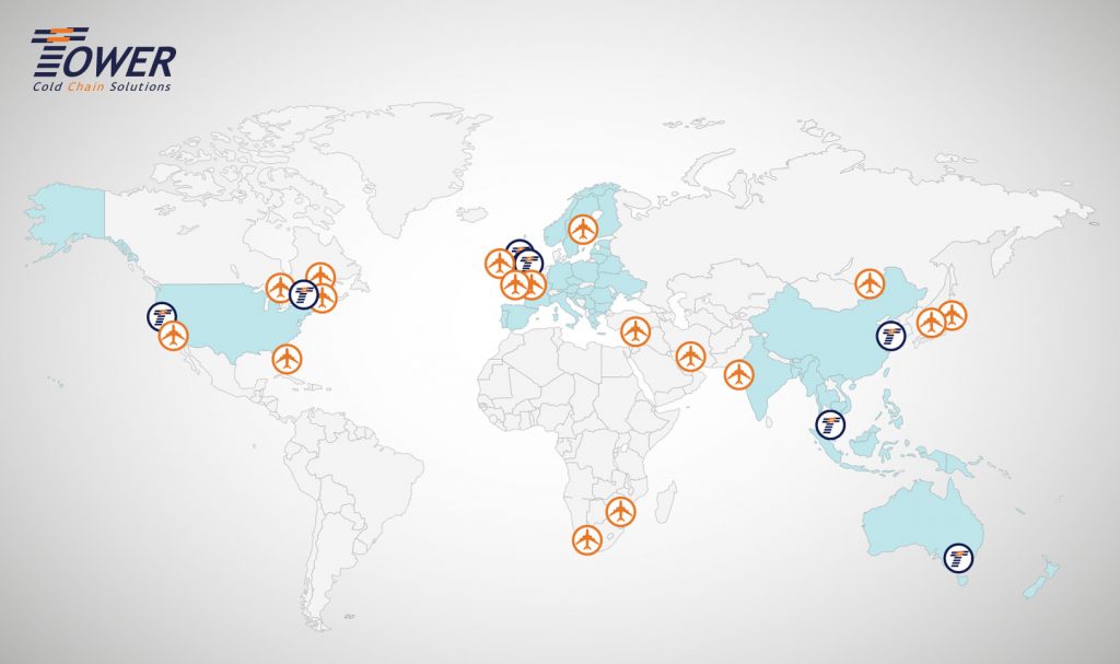 Illustration map world locations