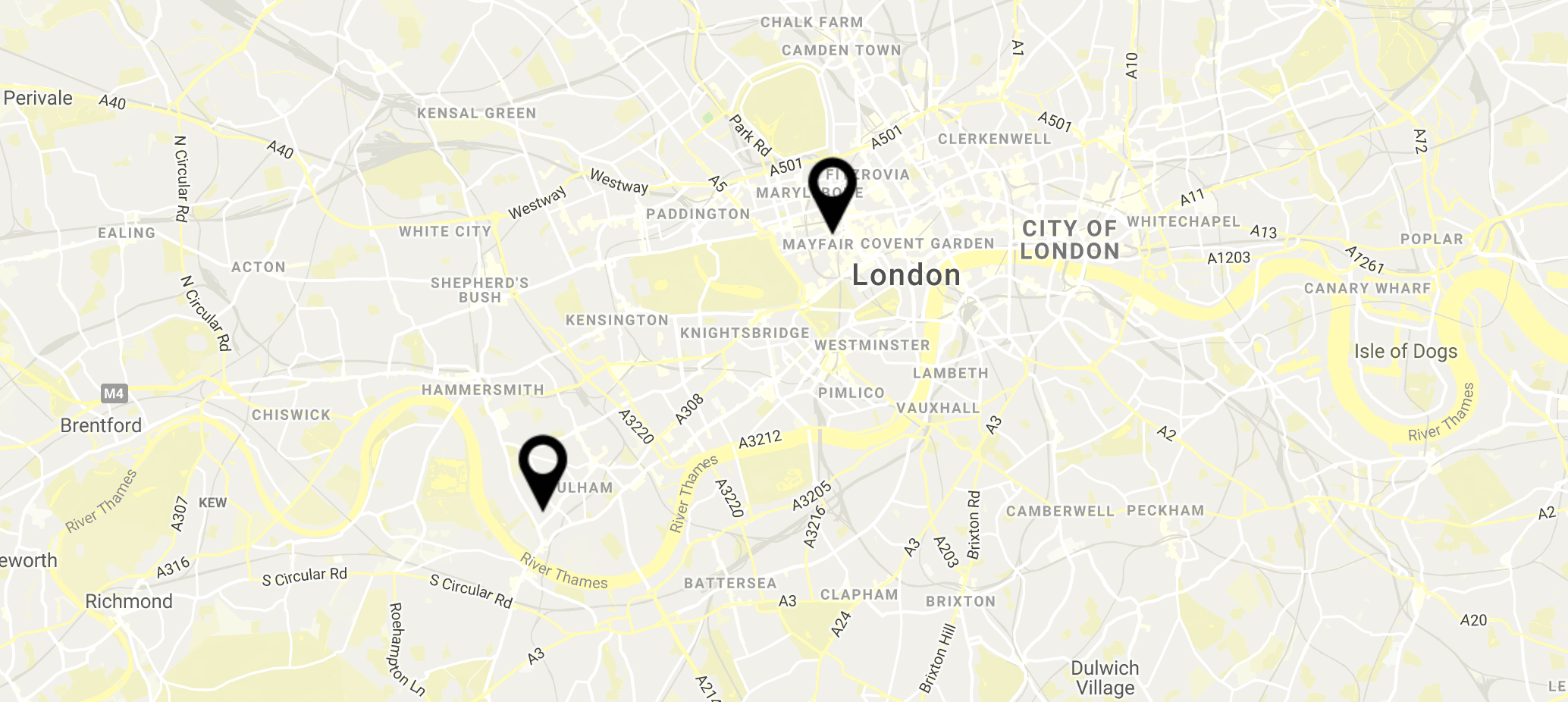 Google map locations