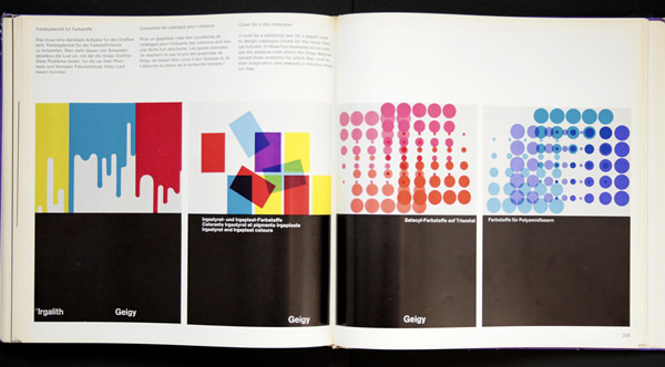 different colour systems and designs displayed in magazine