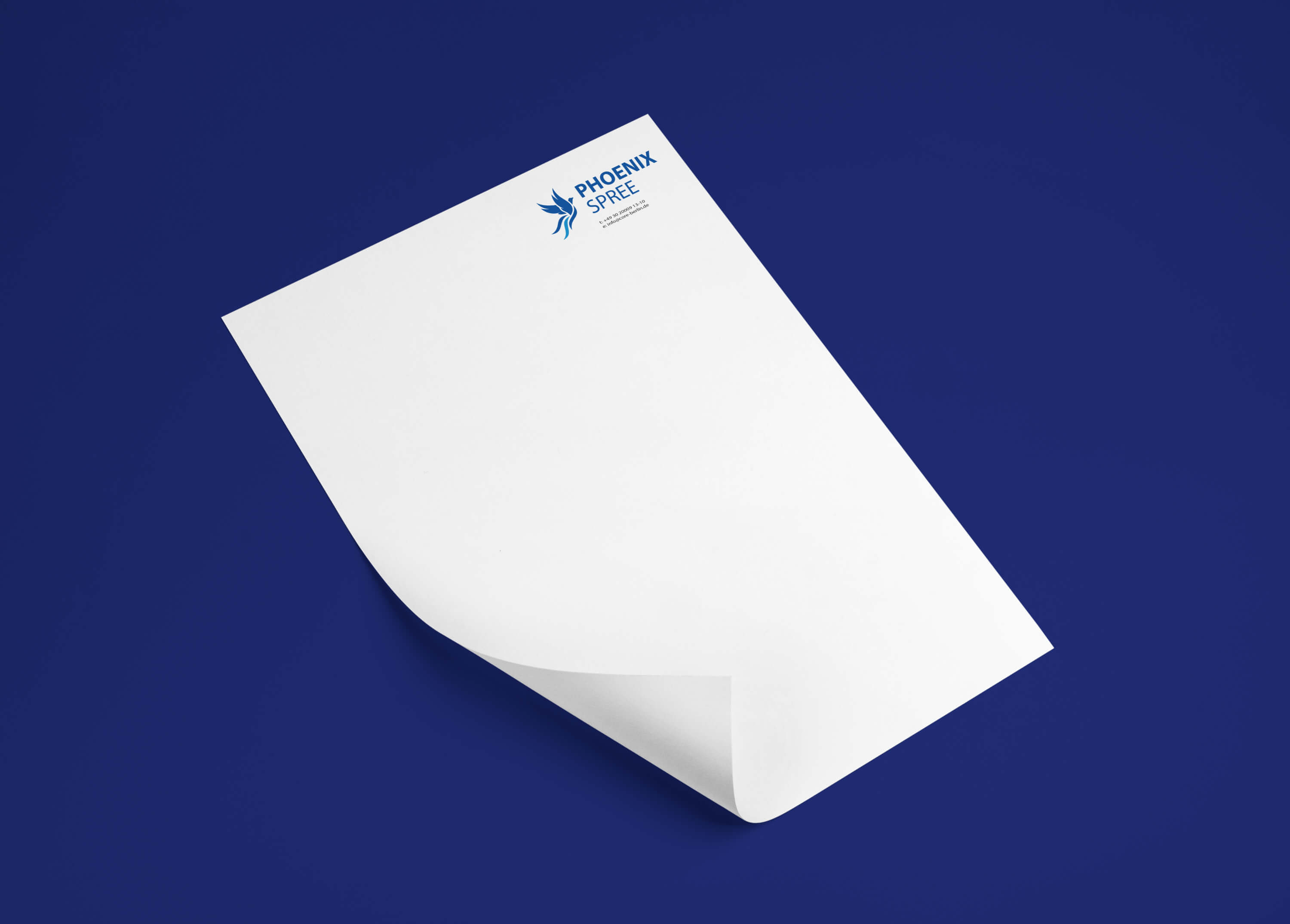 Phoenix Spree letter brand identity