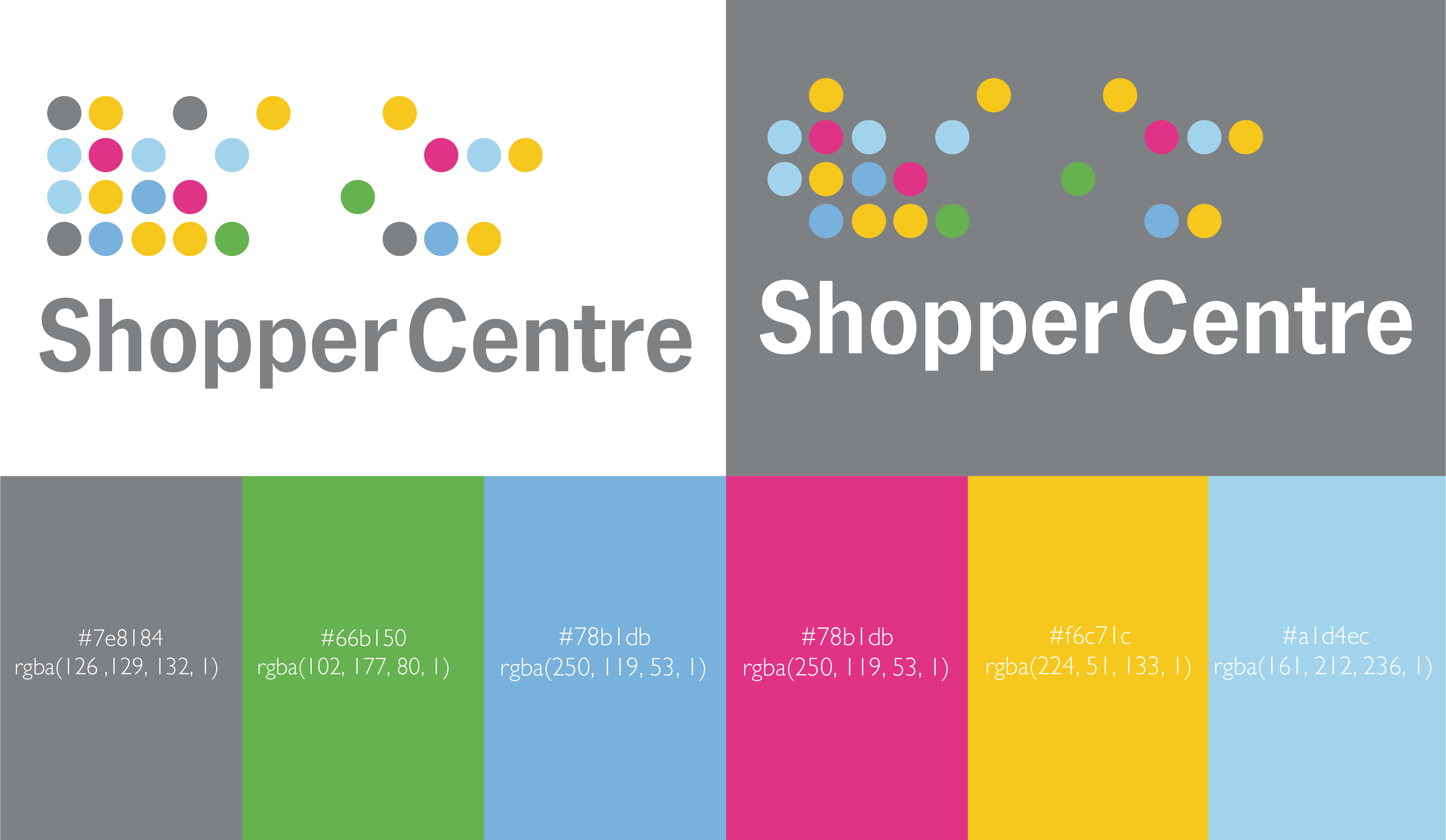 shopper centre brand identity