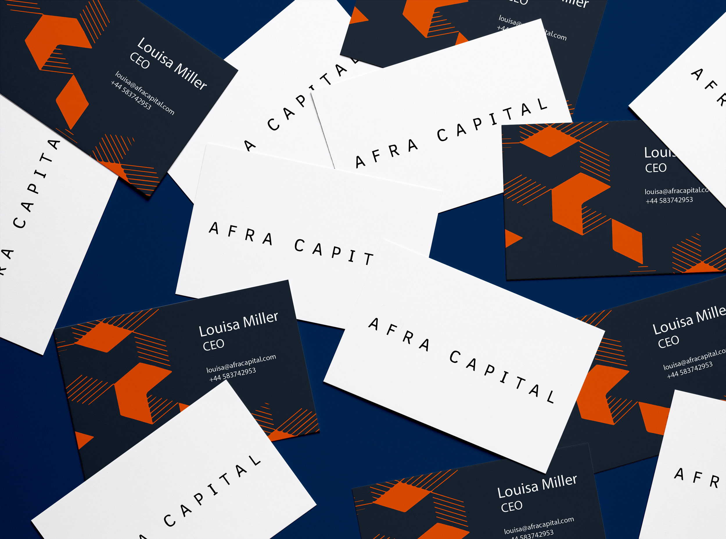 Afra Capital Business Cards