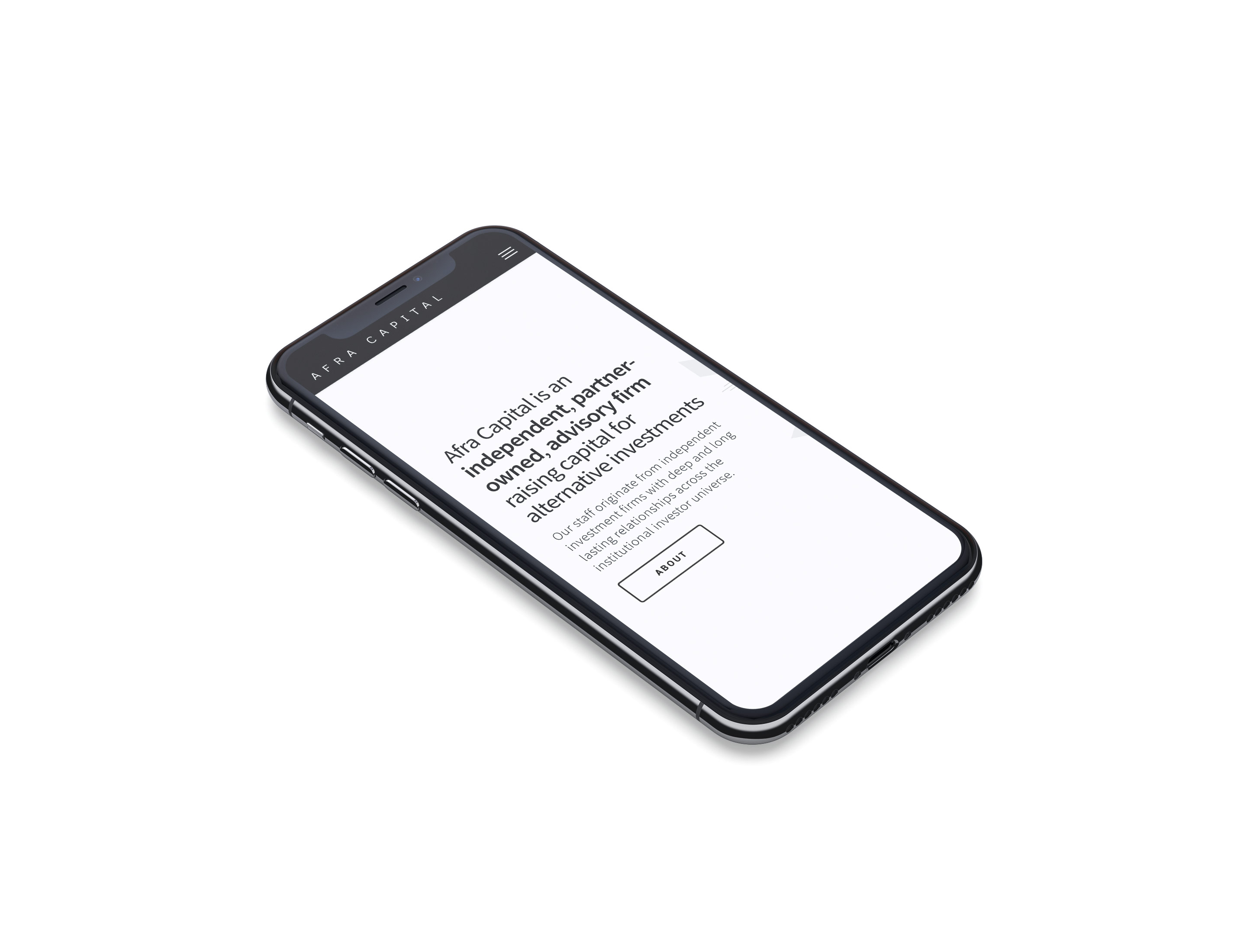 afra capital mobile website