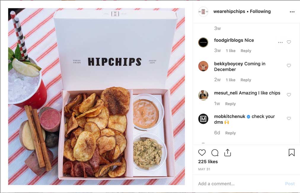 hipchips soho brand identity