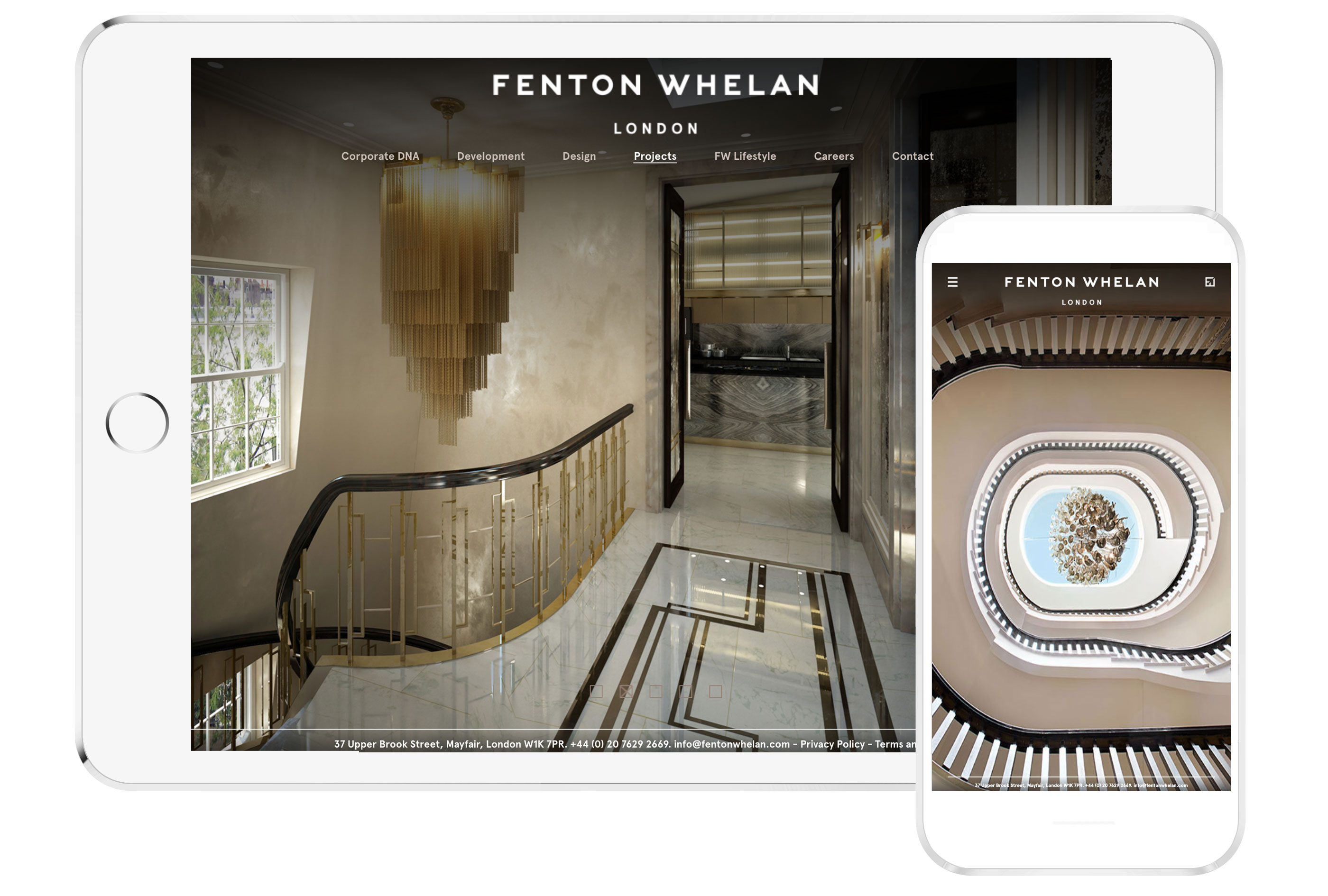 Fenton Whelan Property web design - Reactive Graphics