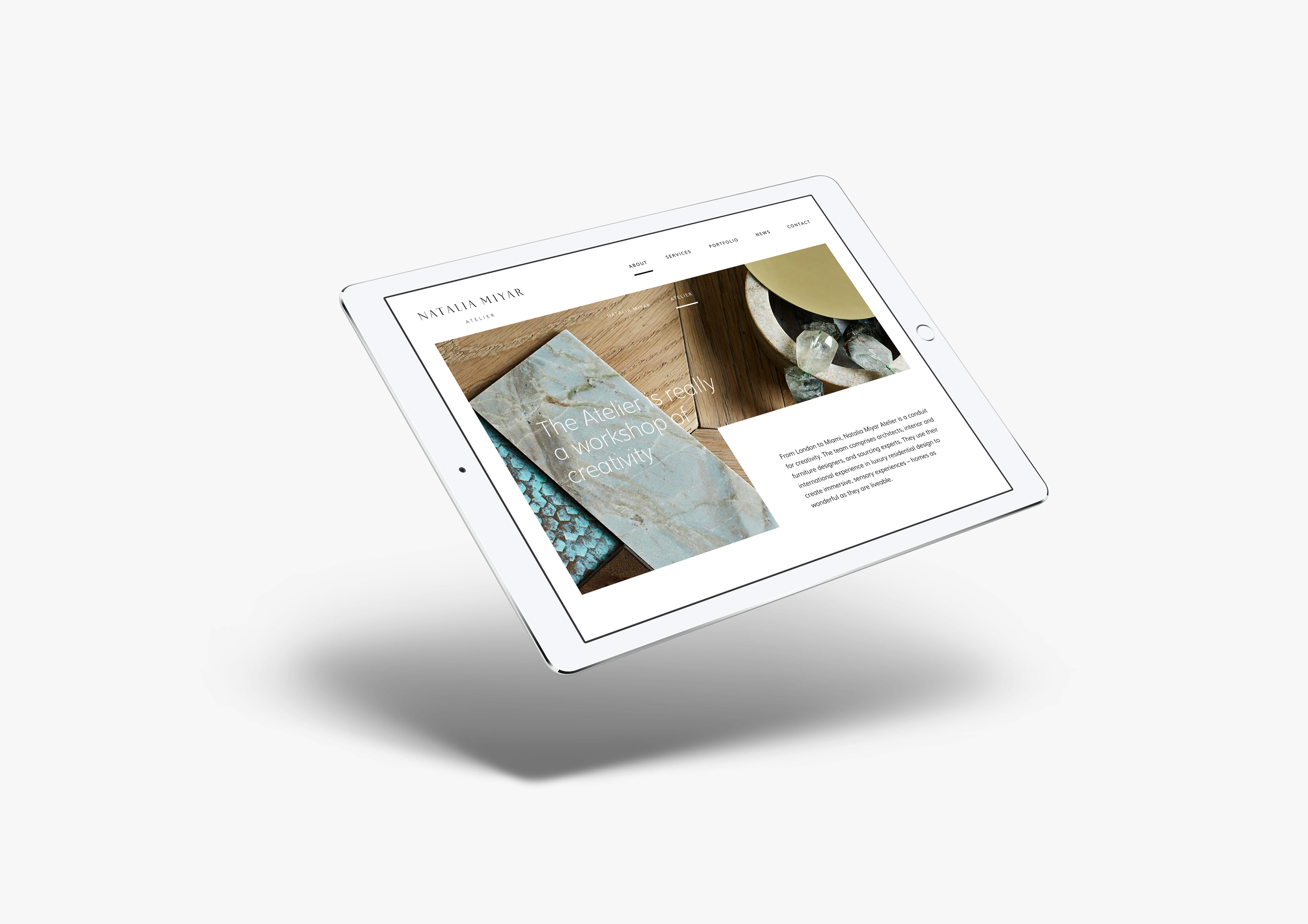 website for interior designer ipad mockup website mobile responsive