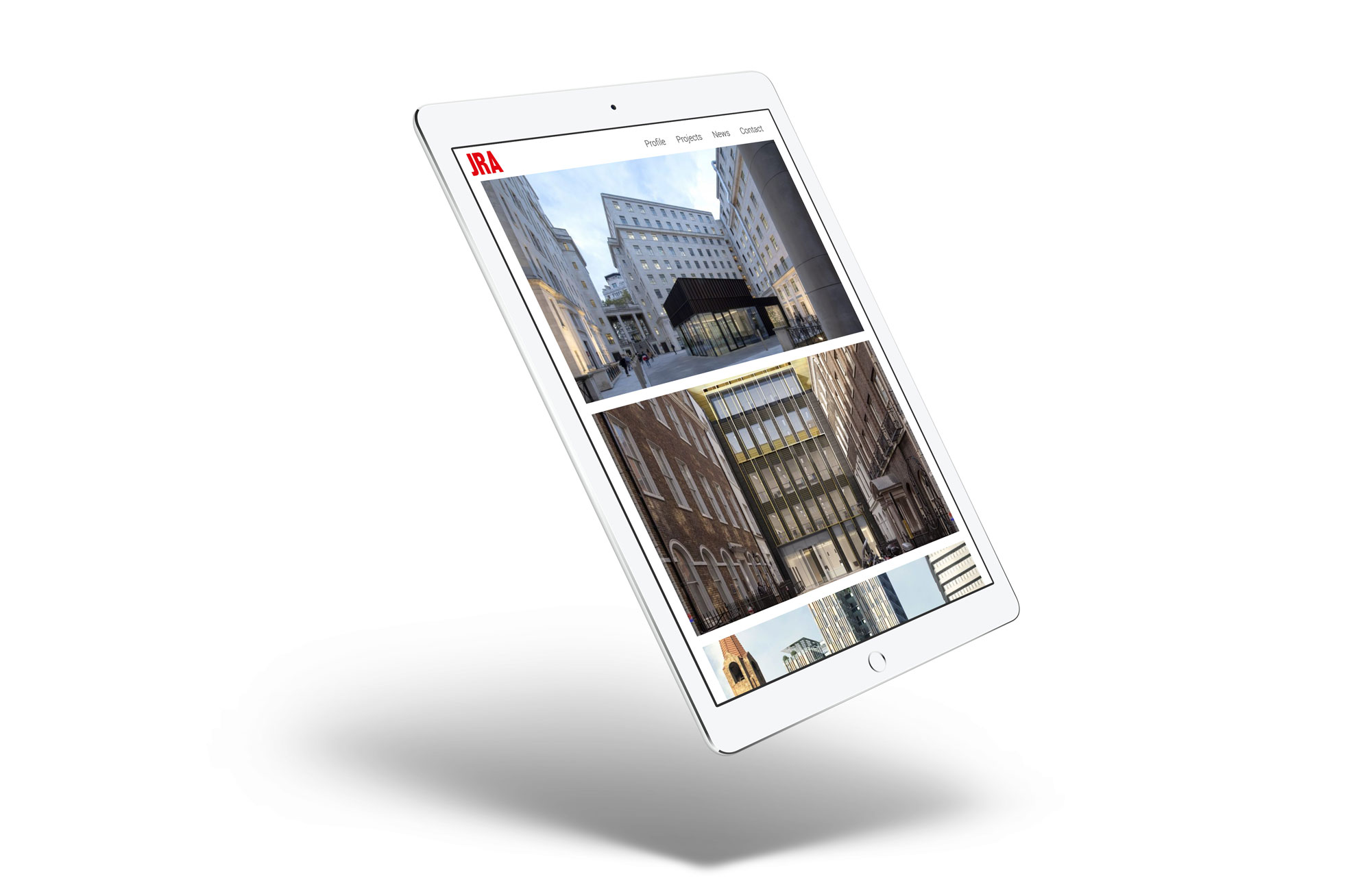 jra property website ipad mockup