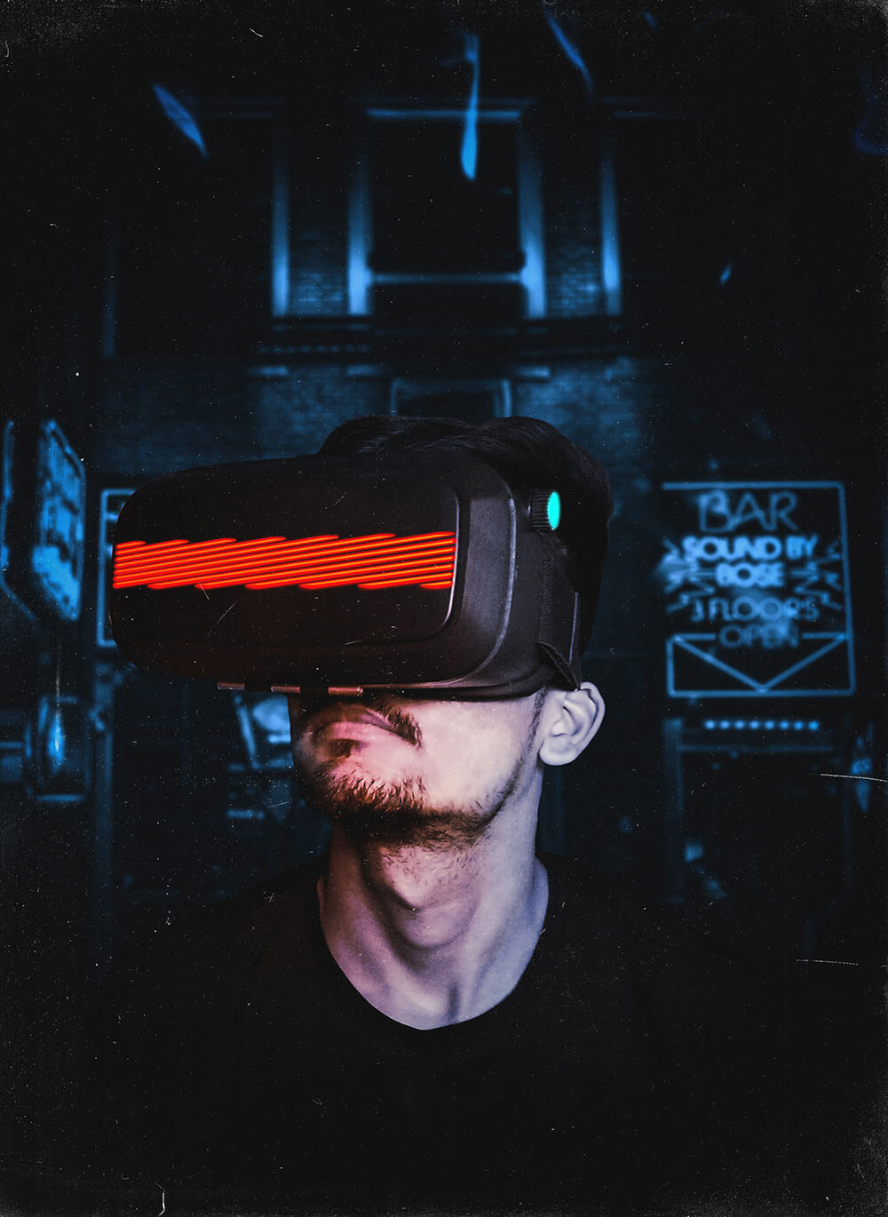 augmented reality man
