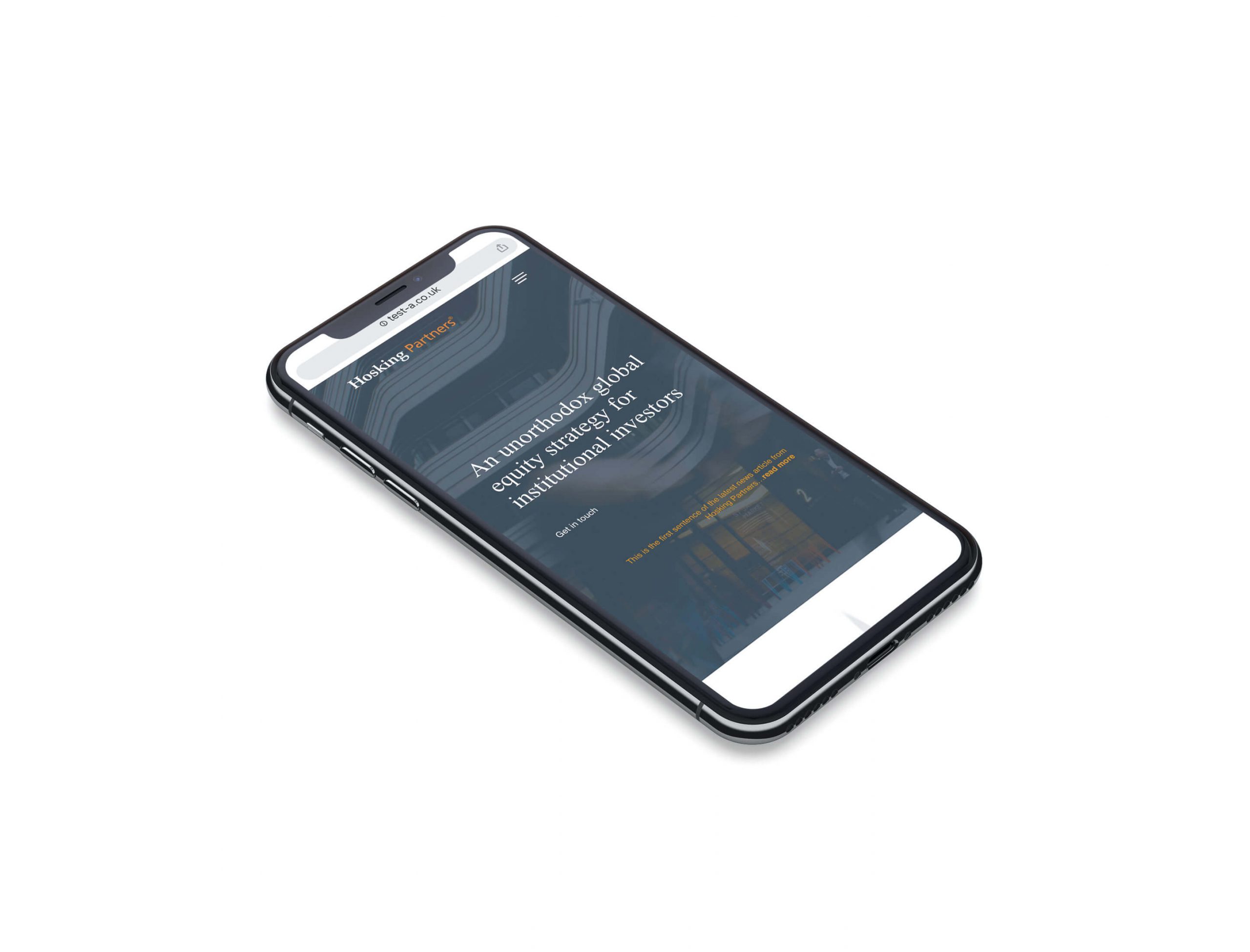 hosking partners mobile web design