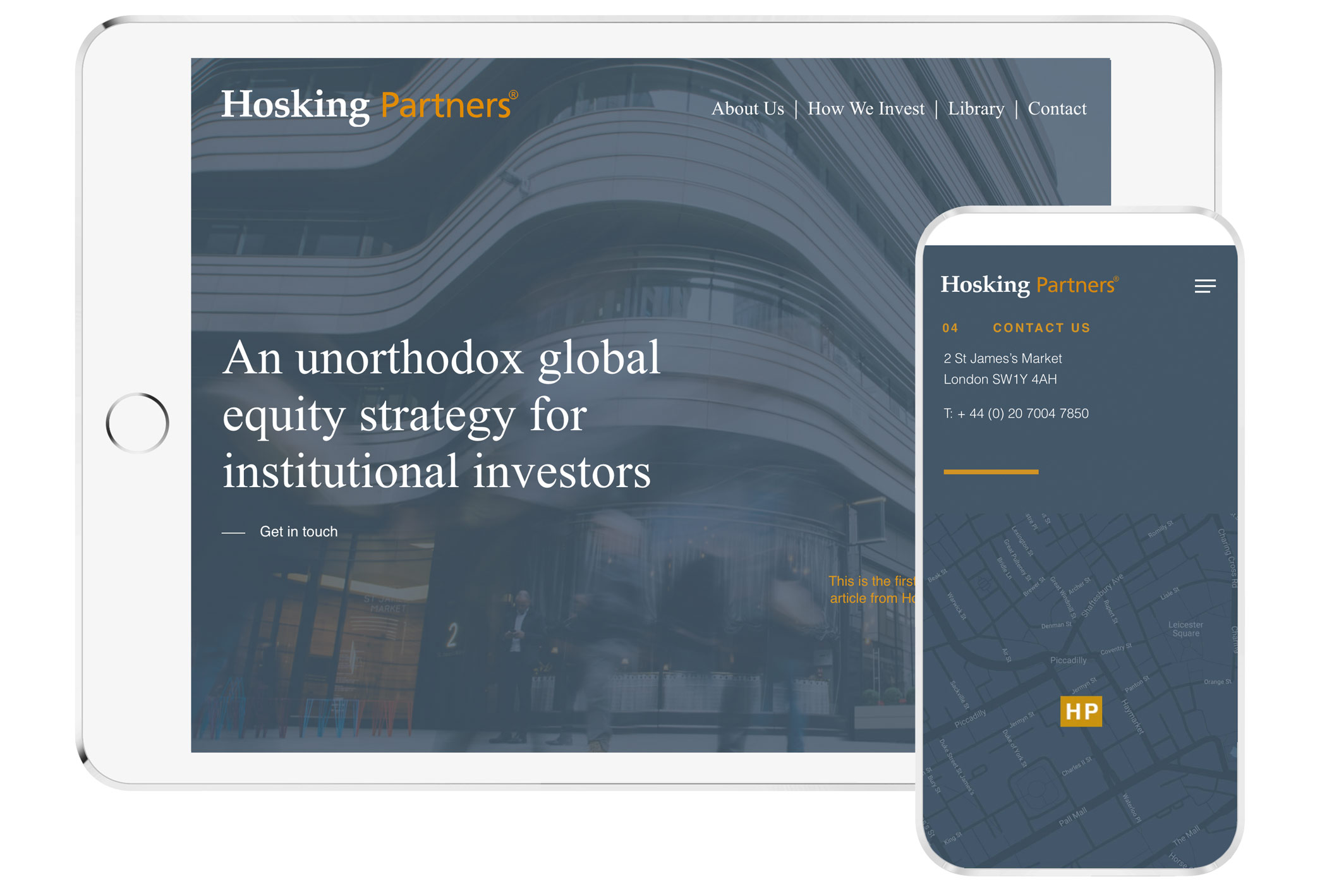 Hosking Partners Website Design For Financial Services