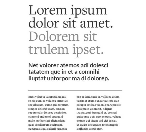 visual hierarchy typography