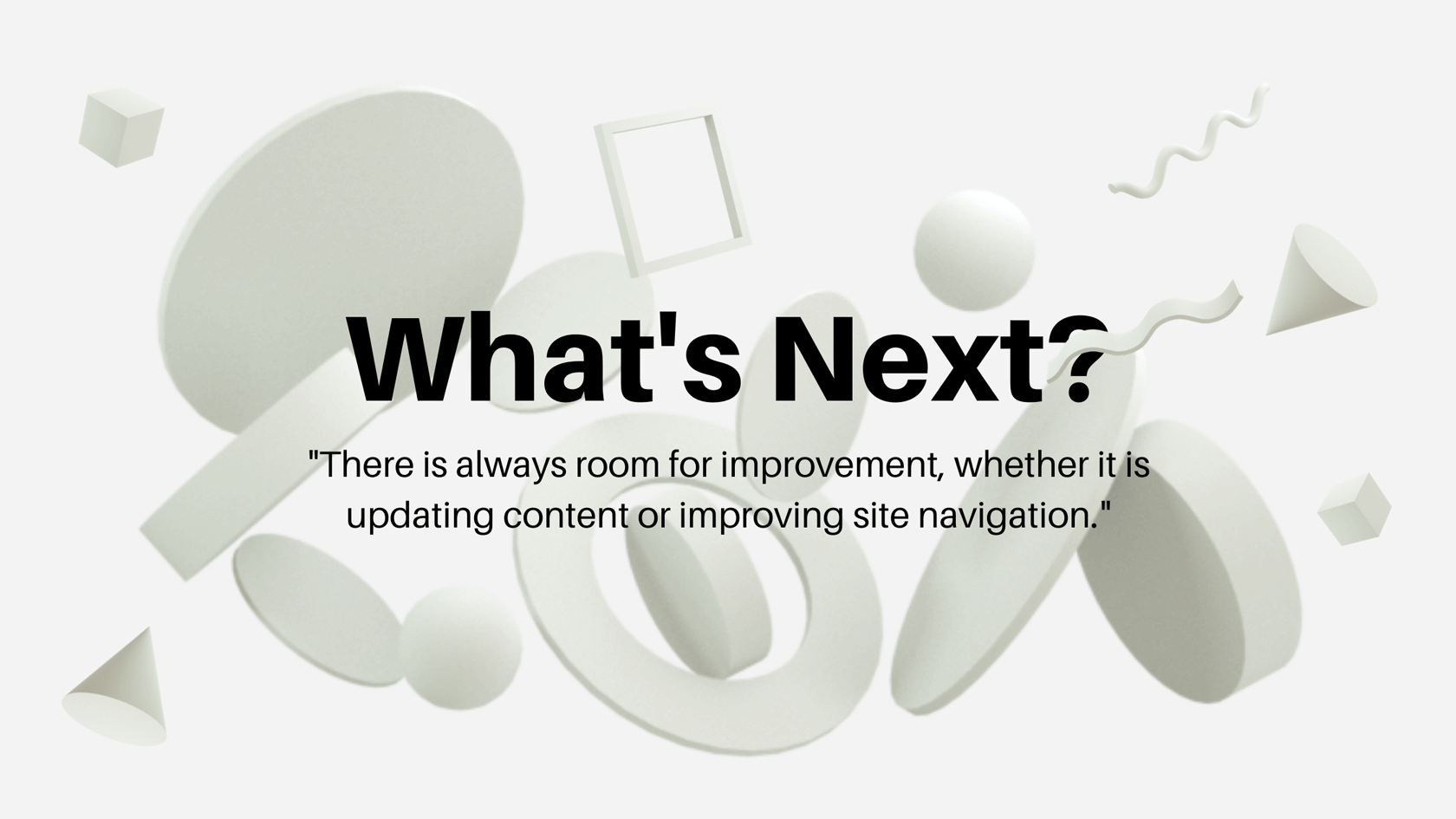 What's next for your website?