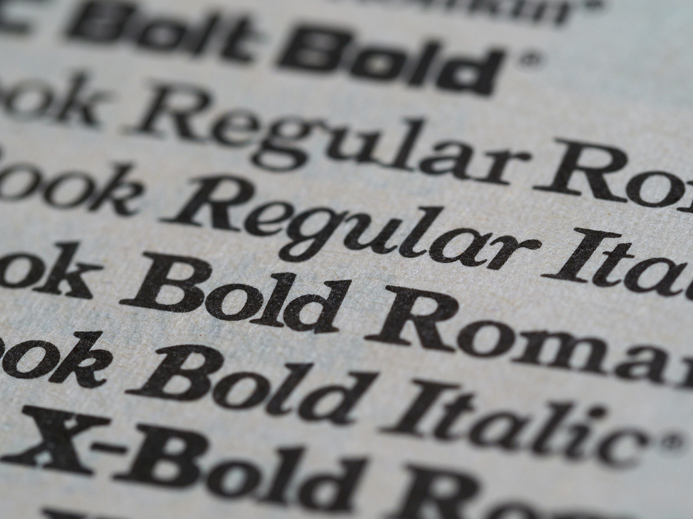 Typography Font Weights