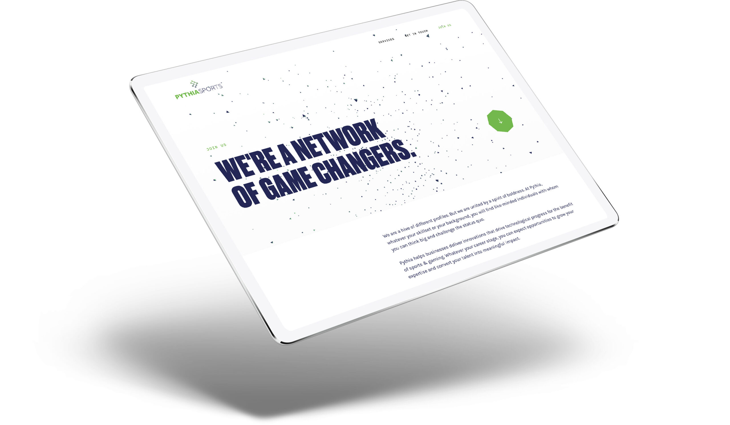 pythia website on ipad