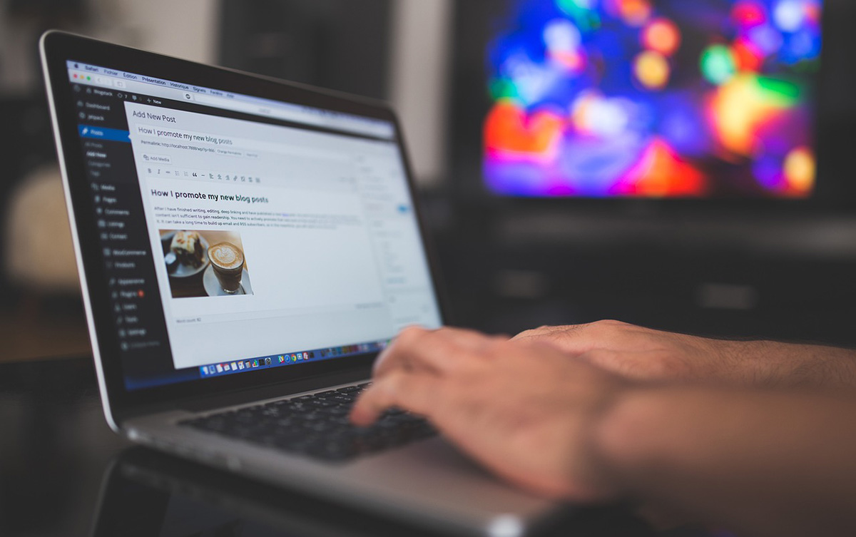 man working in Wordpress