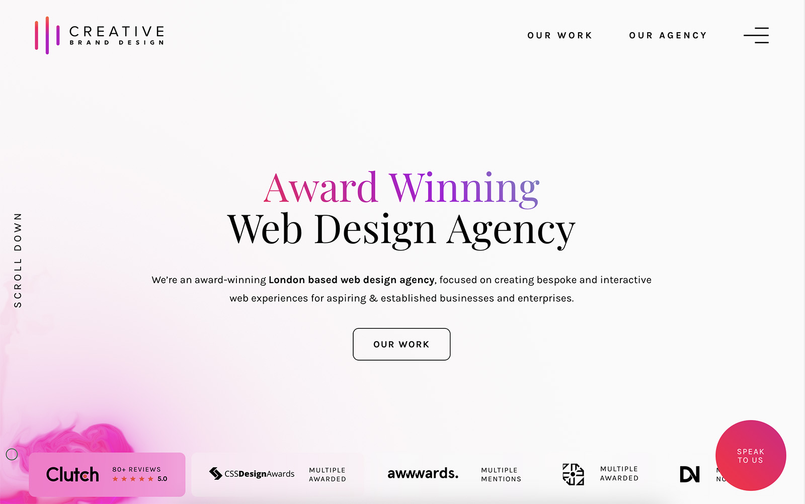 Creative brand design website
