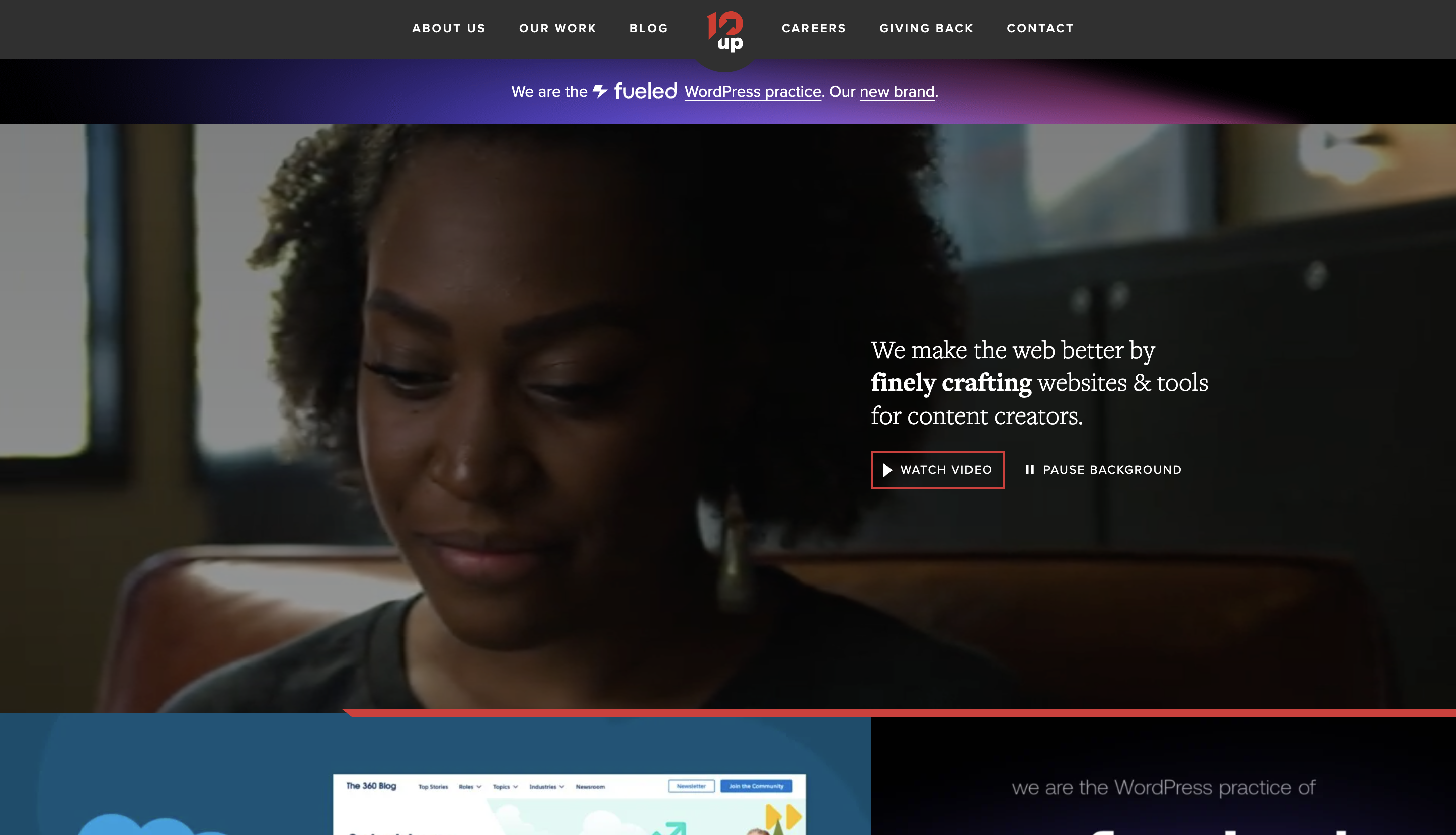10 up Wordpress web design agency