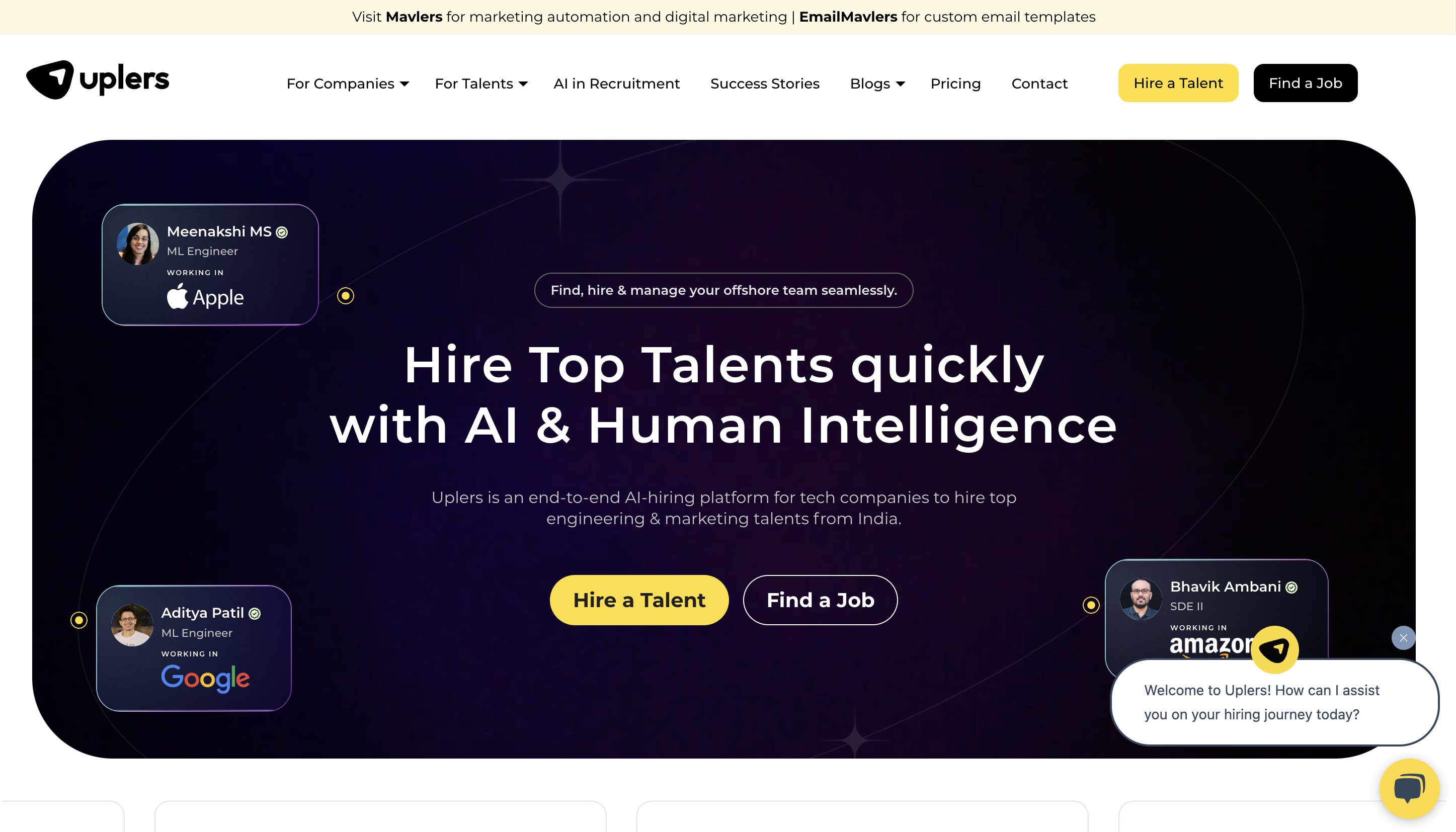 Uplers Wordpress web design agency