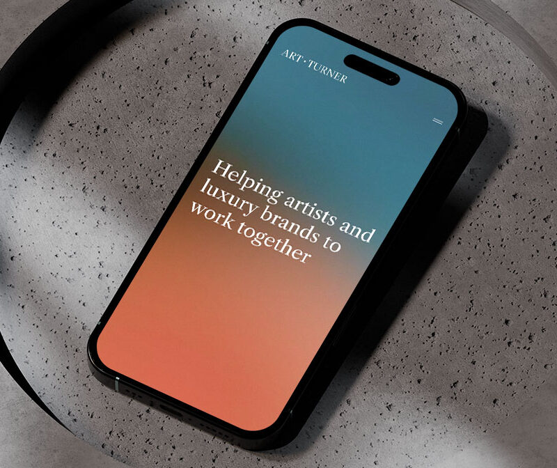 Iphone in concrete circle