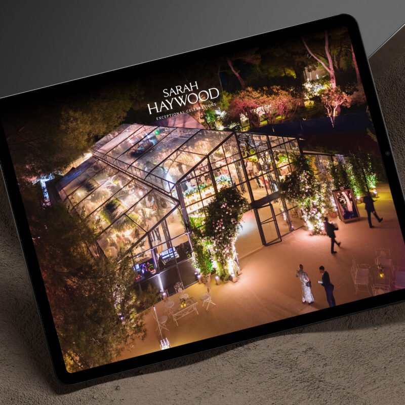 Sarah Haywood website design